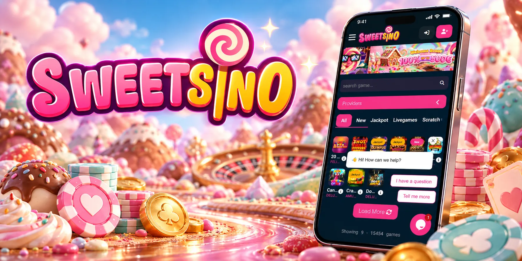 Sweetsino Casino App-Screenshot